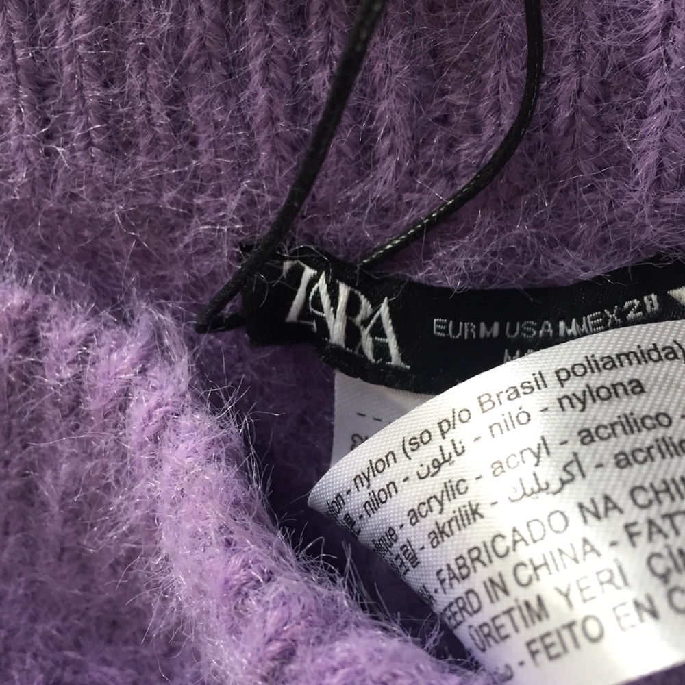 Zara Fuzzy High Waist Shorts - Picture 6 of 7